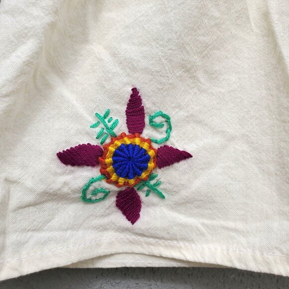 Hand Embroidered Baby Dress Cotton Folk Artisan Latin America Mexico Guatemala - Picture 8 of 9